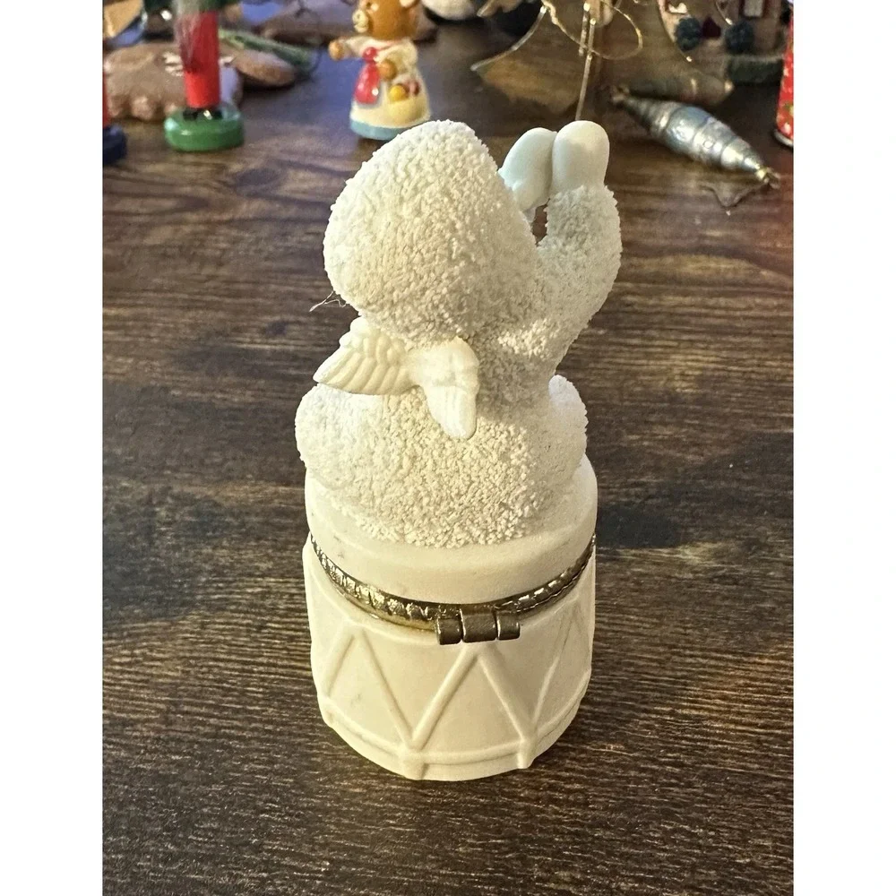 Vintage Dept 56 Snowbabies Lot Moon Stars Ornament Celebrate Hinged Box